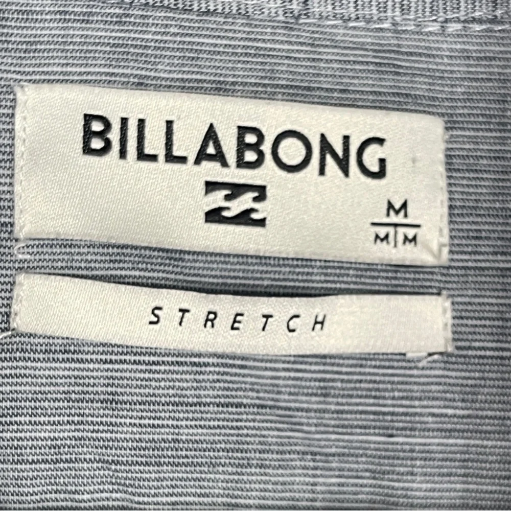 Billabong Short sleeve button down Boys Blue colour block size Medium